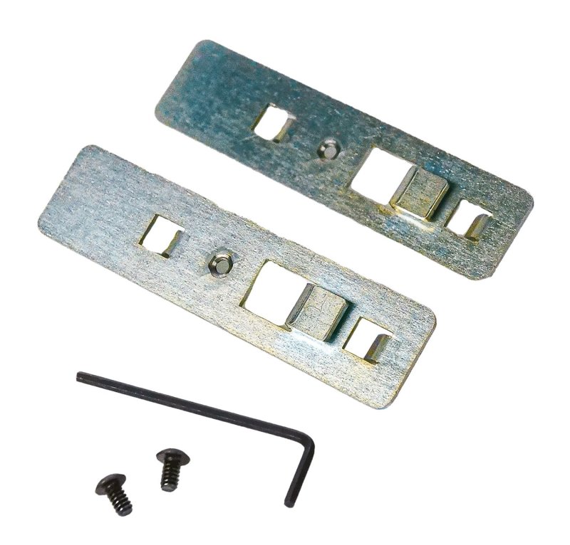 Berry's 84913 Track Clips Pistol Rack Silver Steel Handgun