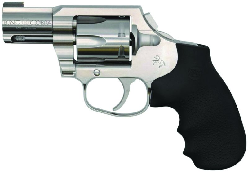 Colt King Cobra 357Mag 2" SS DAO Blem Revolver - Heavy-Duty Frame, Brushed Stainless, Hogue Overmolded Grips, 6 Rounds, 26 oz.