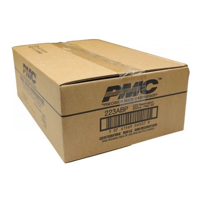PMC .223 Remington Ammo 55gr FMJ-BT 1000rd Case