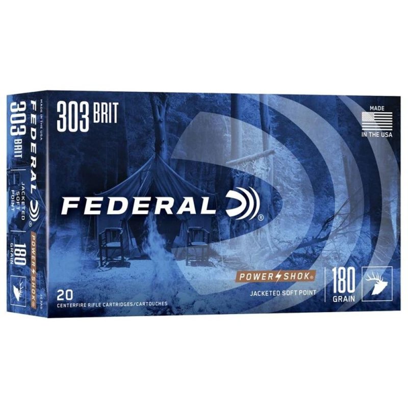 Federal Premium Power-Shok .303 British 180 Grain SP 20 Rounds