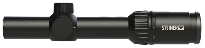 Steiner Optics 5202 1-4x24mm 30mm Tube P3TR Reticle Black
