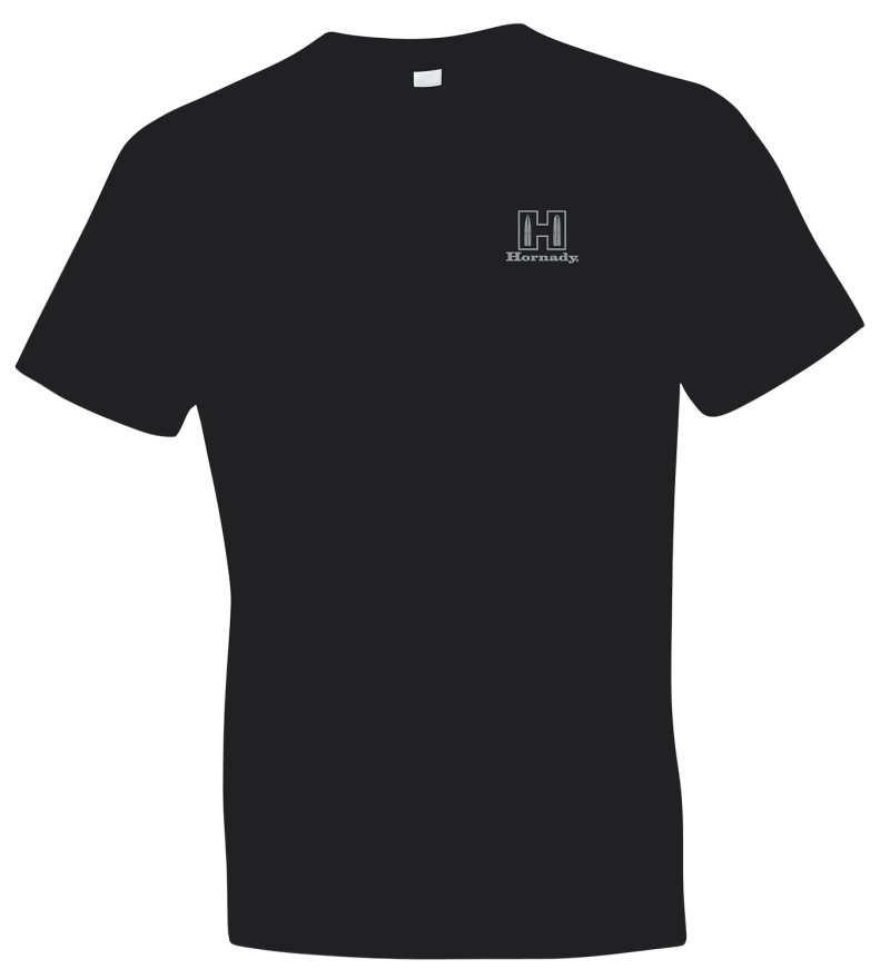 Hornady 30123 Fueled By Hornady Black Cotton T-Shirt Large