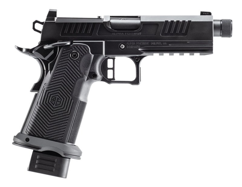 Alpha Foxtrot AF1911-Romulus 9mm 4.25" Threaded DLC Black