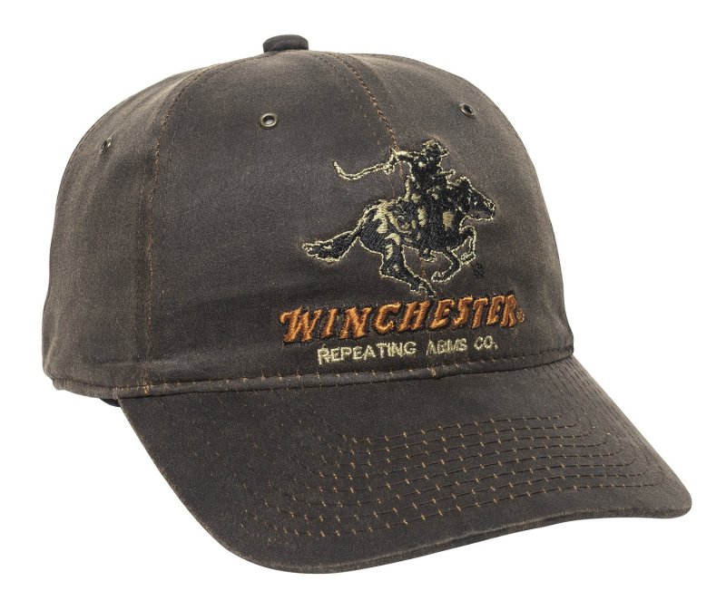 Outdoor Edge Winchester Cap WIN23A Cotton Dark Brown Unstructured OSFA