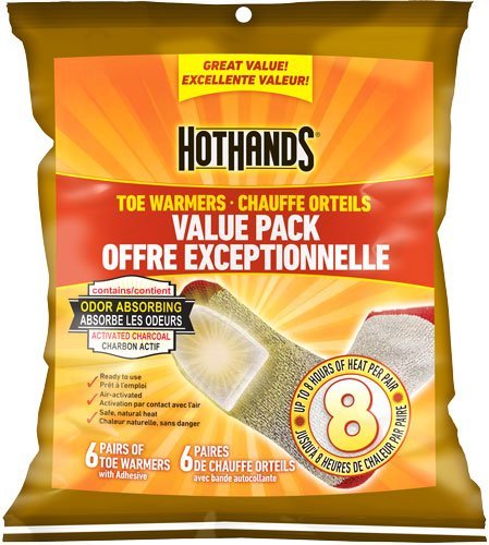 HotHands Toe Warmers 6-Pair Value Pack 10-Hour Heat Adhesive