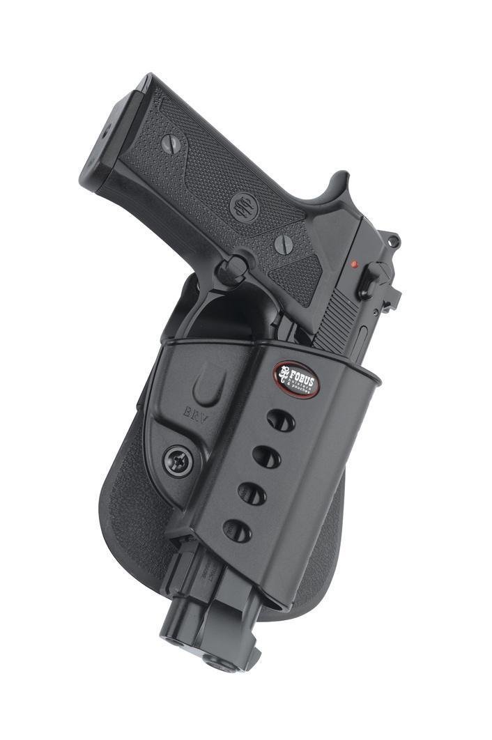 Fobus BRV Evolution OWB Paddle Holster Black Polymer Beretta/Taurus