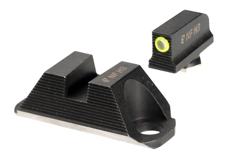 Night Fision GLK-001-230-362-YGZX Glock 19/45/47 Tritium Yellow/Black