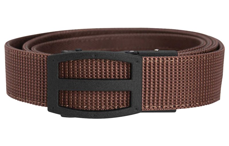 TEAMNEX PCS3273 Titan EDC Belt Dark Brown 1.5In Nylon Ratchet Buckle