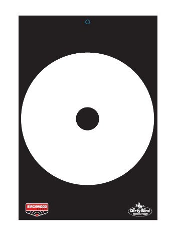 Birchwood Casey Dirty Bird Quickdraw Contrast Target 12x18 6ct