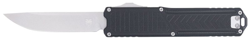 CobraTec Knives Ranger OTF 3.25 In Stonewashed D2 Steel Black G10