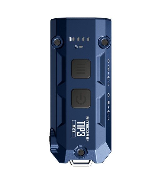 NITECORE TIP3 Blue 720 Lumen Rechargeable Keychain Flashlight