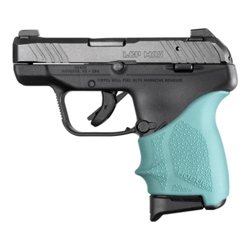 Hogue 18134 Beavertail Grip Sleeve Ruger LCP Max Aqua Rubber