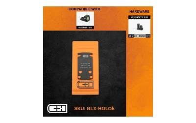 C&H Precision GLXHOLOK V4 MIL/LEO Adapter Black Anodized 6061 Aluminum