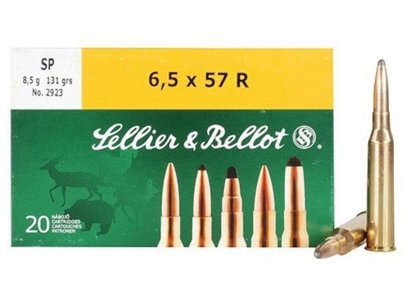 Sellier & Bellot SB6557RA 6.5x57R 131 Gr SP Ammo 20/Box
