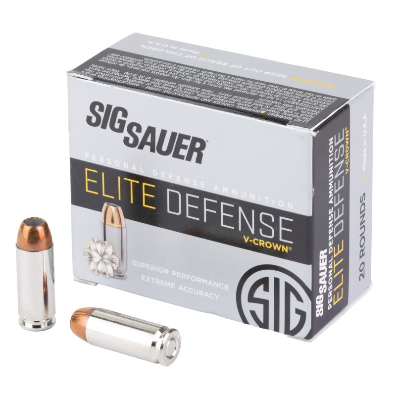 Sig Elite V-Crown Handgun Ammunition 10mm Auto 180