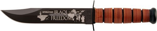 Ka-Bar Knives INC Usmc Operation Iraqi Freedom 7" W/Leather Shth 2-9128-9
