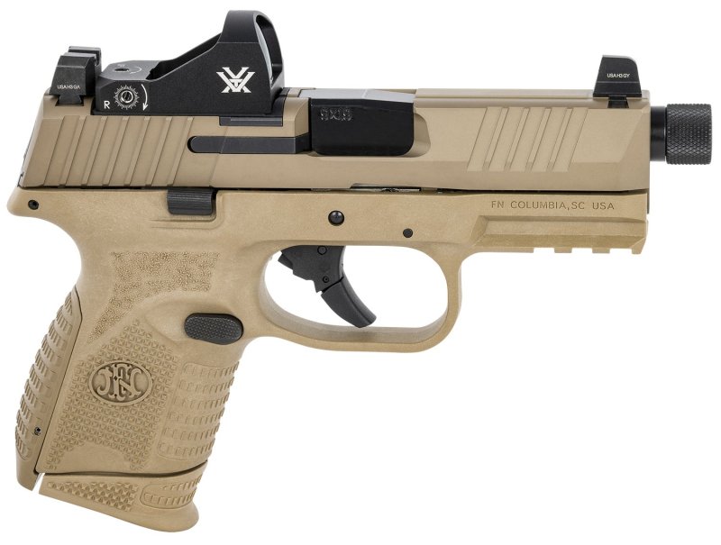 FN 66-100797 509 Compact Tactical 9mm 4.32" FDE, Viper Red Dot Included
