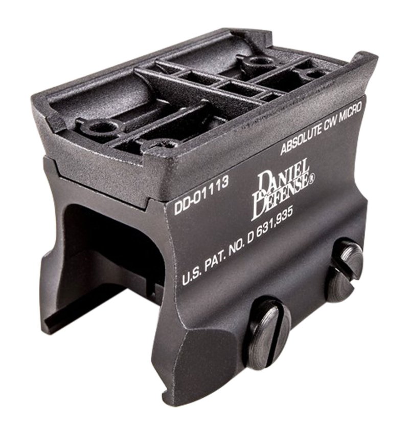 Daniel Defense 0304518025 Micro Mount Black Anodized 6061-T6 Aluminum