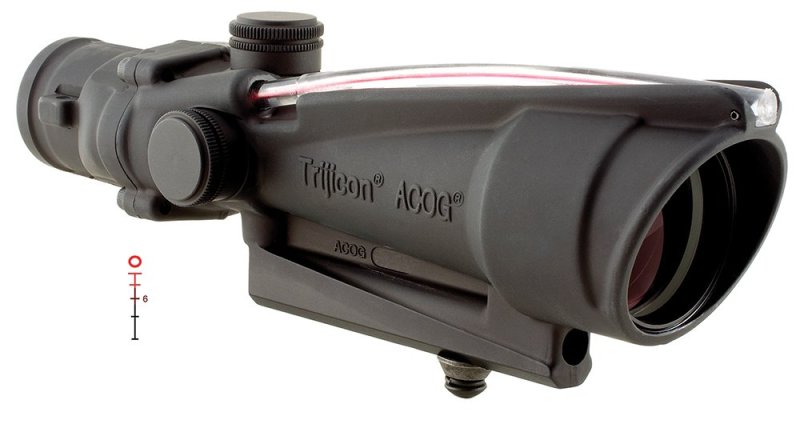 Trijicon 100136 ACOG 3.5x35mm Red Donut .223/5.56 BDC Black