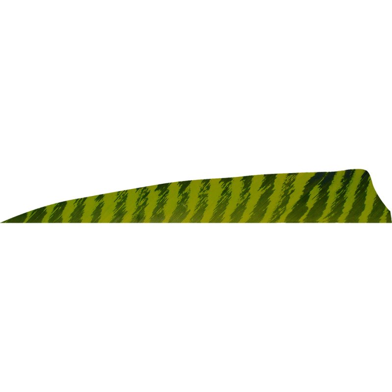 Gateway 400RSBCH-50 Shield Cut Feathers Barred Chartreuse 4" RW 50pk