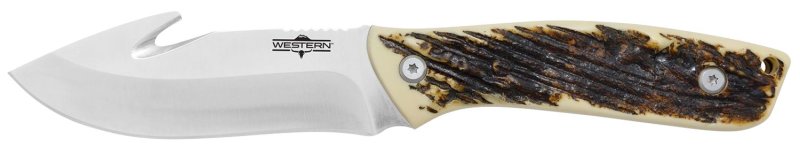 Camillus 19247 Western Crosstrail 4.25" Gut Hook Knife, Titanium Blade