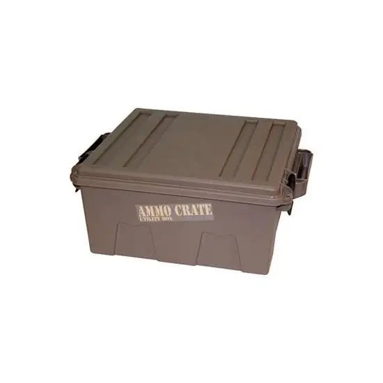 MTM Case-Gard ACR7-18 Ammo Crate Utility Box Dark Earth Polypropylene