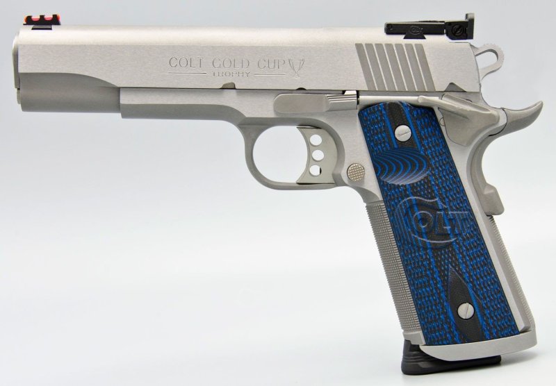 Colt 1911 Gold Cup 38 Super 9Rd Stainless Match Grade