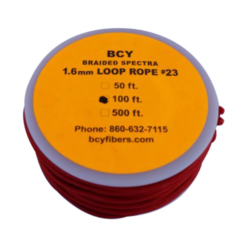 BCY 23 D-Loop Material Red 100 ft. Archery String Accessory