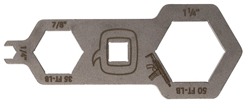 Q Honey Badger Multi Tool Stainless Steel 3/8 Drive 1 1/4 Barrel Nut Wrench