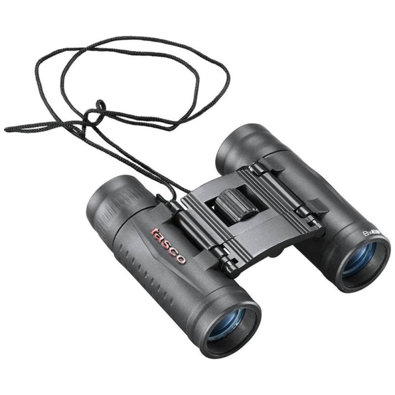 Tasco 8x21 Compact Binoculars Roof Prism Rubber Coated Black
