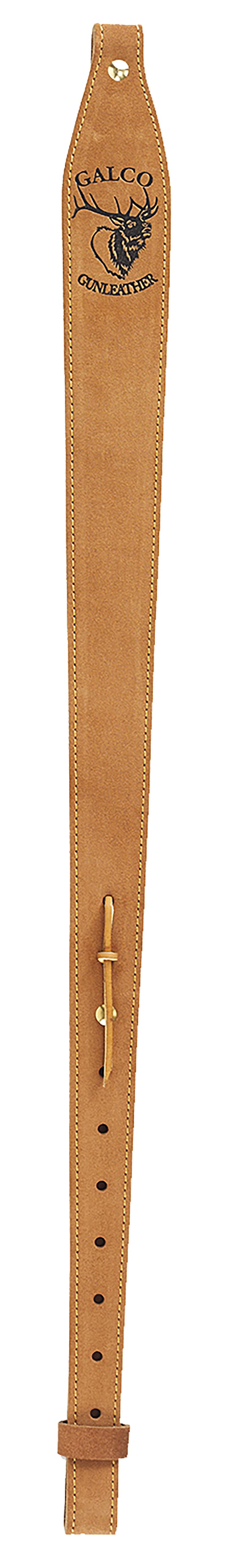 Galco RS9RO Tan Leather Rifle Sling 29"-42" OAL 1" Swivel