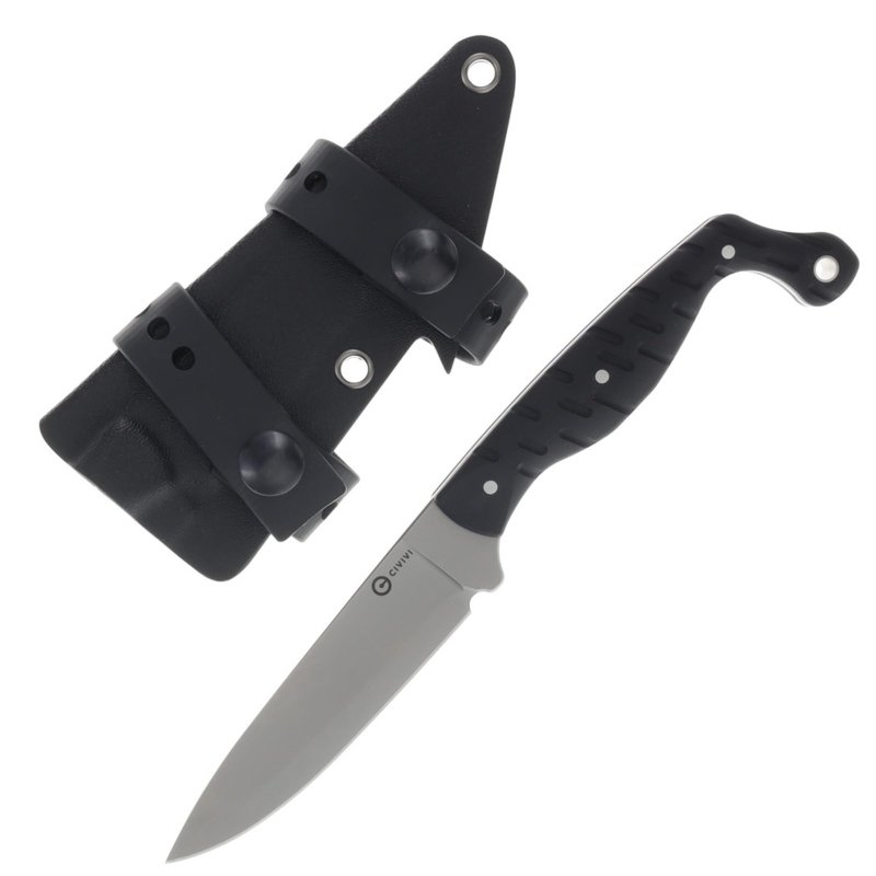 CIVIVI MDRN HUNTER 4.12 In Fixed Blade Black G10 Stonewashed Nitro-V