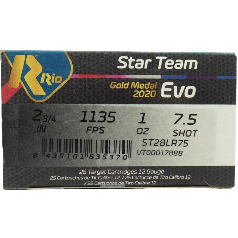 Star Team EVO HV 32 Low Recoil Shotshells 12ga 2-3/4 1-1/8oz 1150 fps #7.5