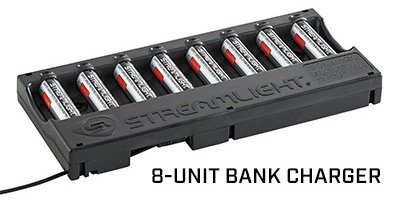 Streamlight 20221 8-Unit Bank Charger 120V/100V AC Black