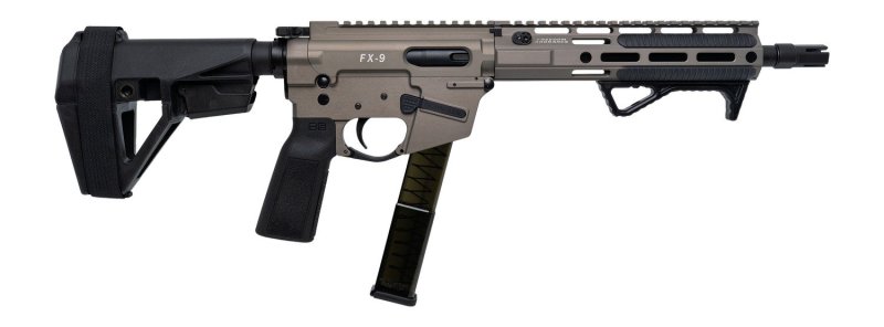Freedom FX9P10E FDE 9mm 10in SBA5 Brace Tactical