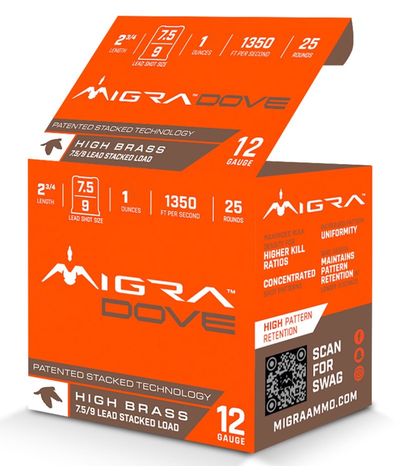 Migra Ammunitions M12LF7.59 12Gauge 2.75In 1oz 7.5/9Shot