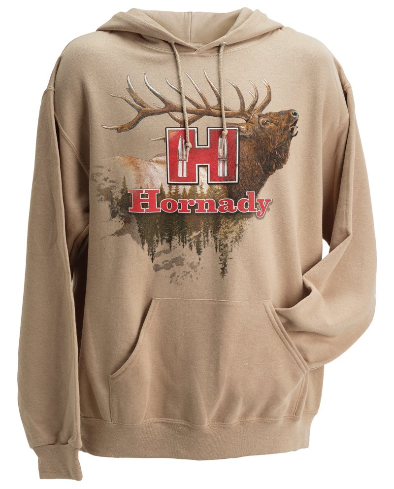 Hornady 99612M Elk Medium Tan/Khaki Hoodie