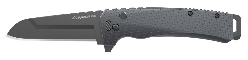 Outdoor Edge Razor XD3 XDS330AC 3 In Heavy Charcoal Knife