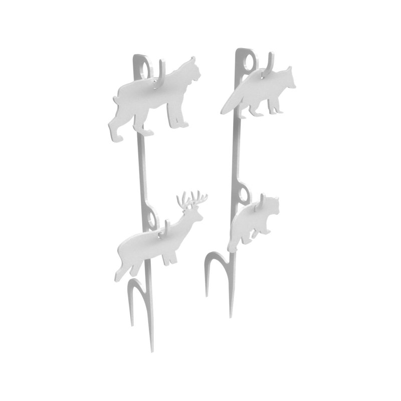 Birchwood Casey BC-41579 Rimfire Target Kit Animal Set 1/4in AR500