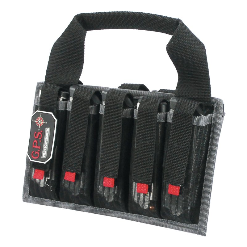 GPS Pistol Magazine Tote Black Nylon Holds 10 Magazines
