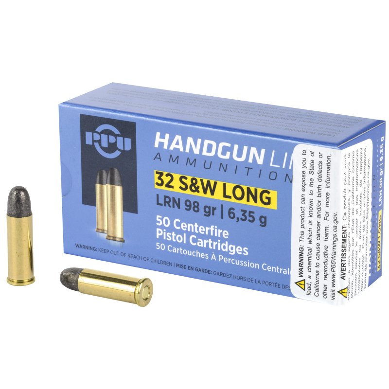 Prvi Partizan PPH32SW 32 S&W Long 98gr LRN 50 Rounds 940