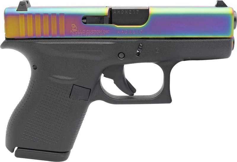 Glock 43X 9mm Luger 10+1 3.410 Black Cherry|Silver Polymer
