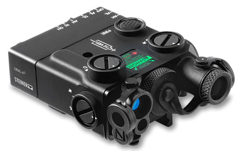 Steiner DBAL-A3 Green Laser IR Illuminator 7.7 oz Black Picatinny Mount