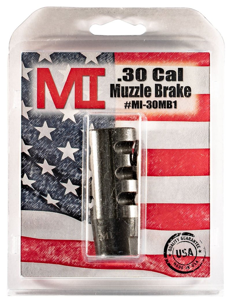 MIDWEST INDUSTRIES Blk Phosphate 5/8in-24 Muzzle Brake f/30 Cal AR-Platform
