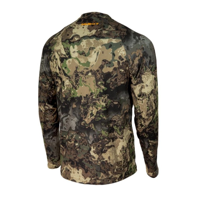 Muddy Base Layer Crew Long Sleeve Shirt Veil Canyon Hybrid L