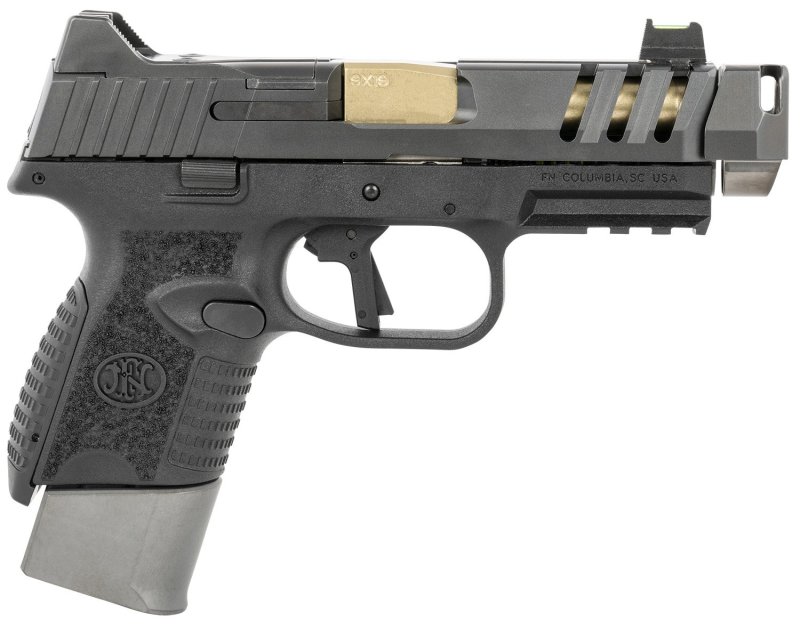 FN 509 CC Edge 9mm Pistol 4.2" Compensator Black/Gold