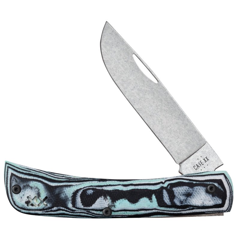 CASE & SON Crossroads Sod Buster JR S35VN Seafoam Green G-10 Clip