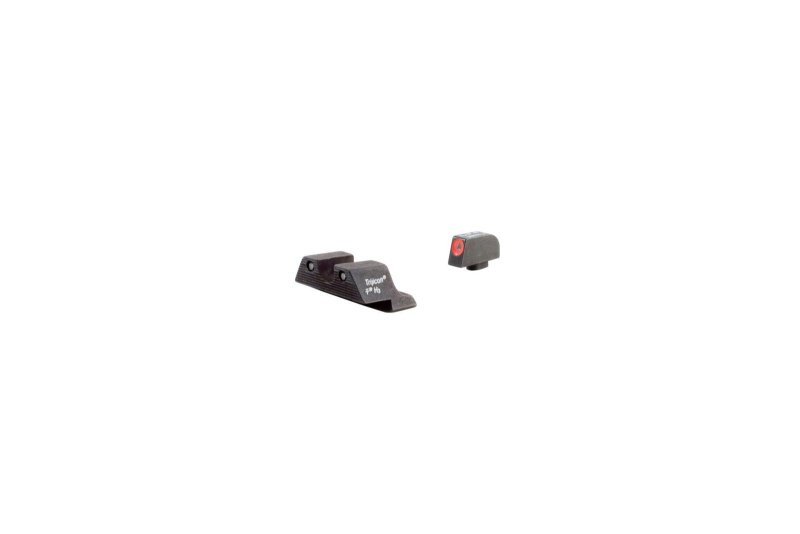 Trijicon GL101O HD Night Sights, Orange Front, Green Tritium, Tactical Shooter Design, 12-Year Warranty