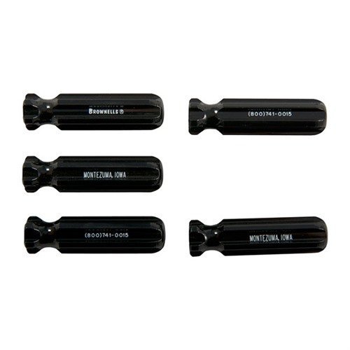 Brownells Molded Plastic Tool Handle L2 Model Black 6 Pack