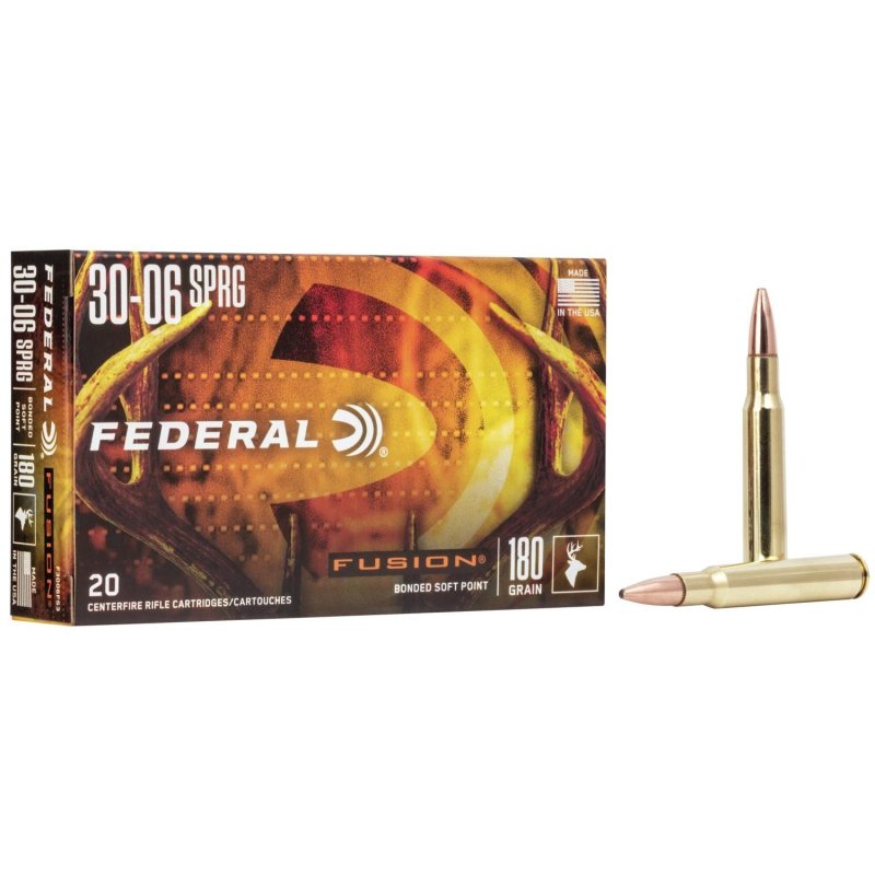 Federal Premium Fusion 30-06 Springfield 180gr Bonded Soft Point